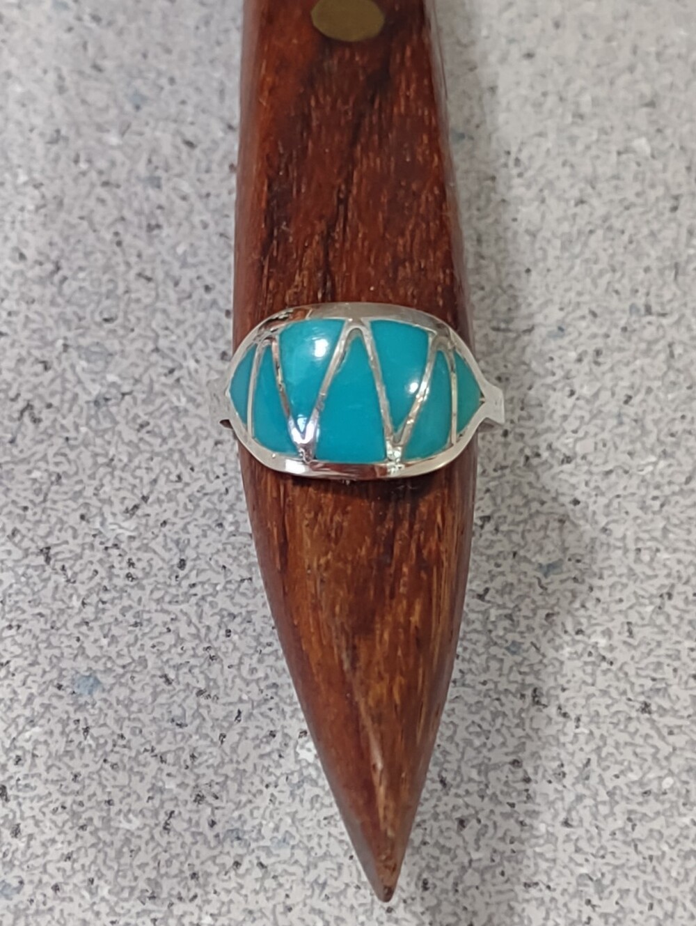 Firm Final Price!*Turquoise Sterling Ring(7.5)